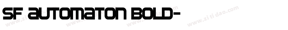 SF Automaton Bold字体转换